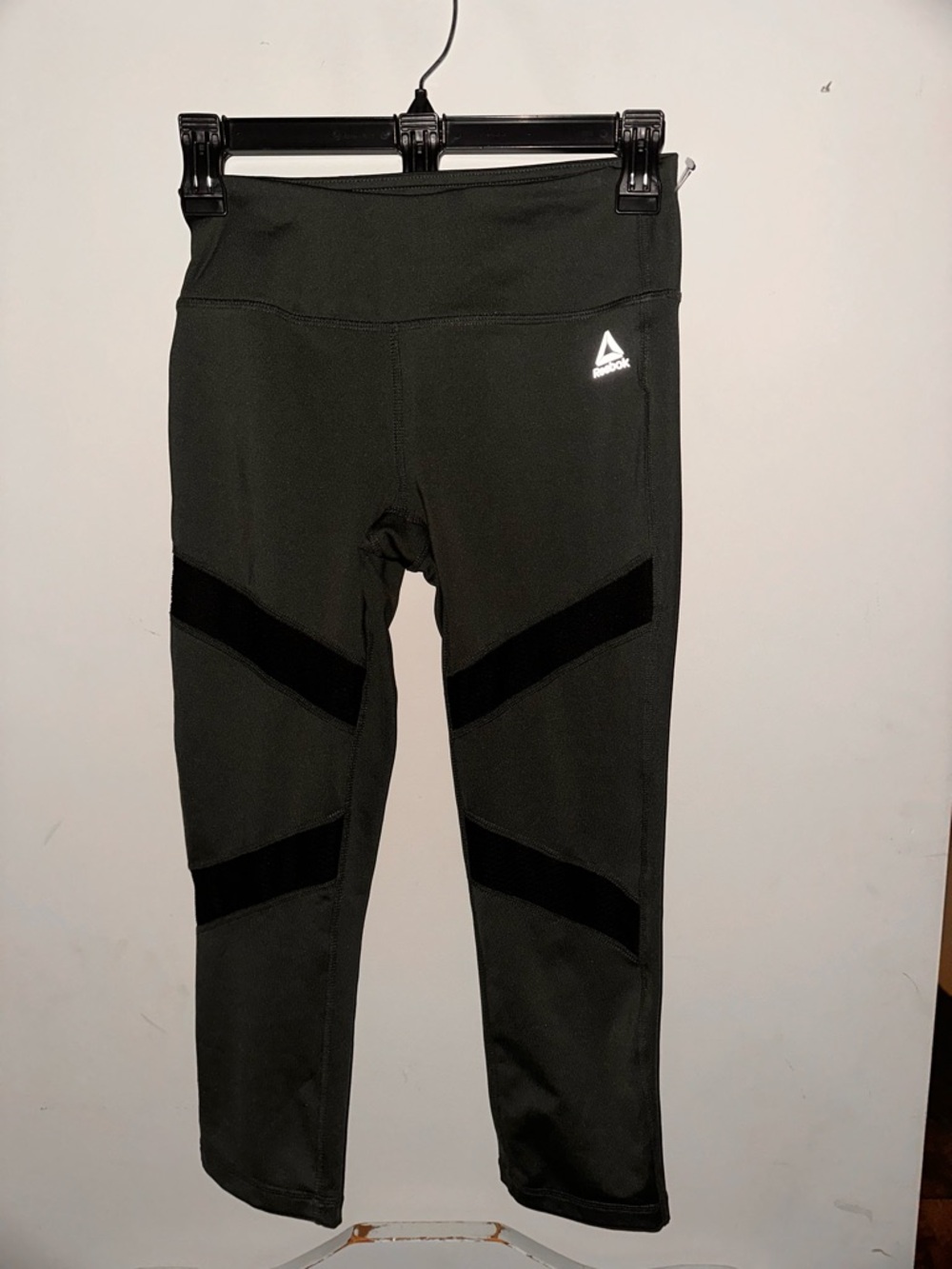 Ladies Reebox Active Capris Olive Green XS